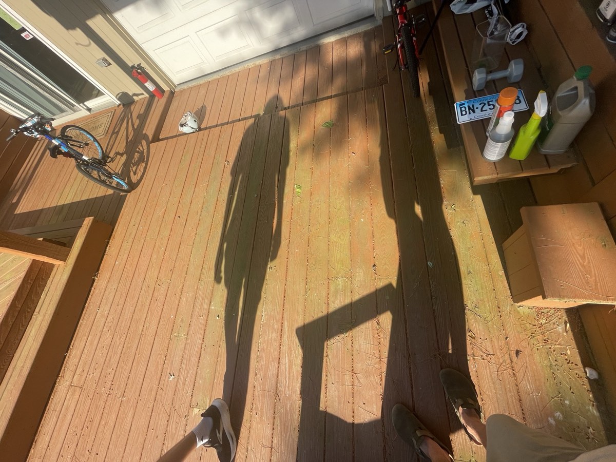 Before pressure washing in Guilford, CT — project 2