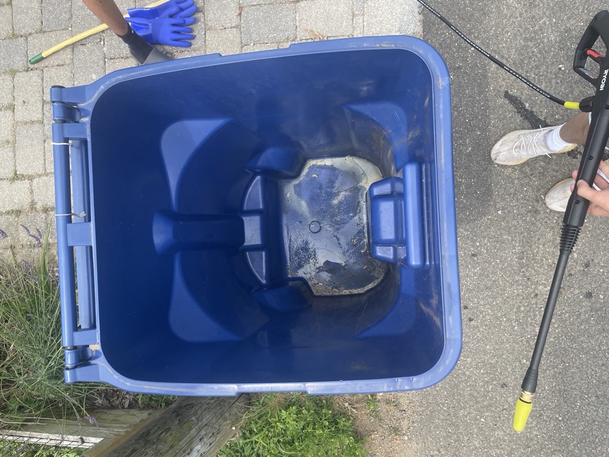 Before pressure washing in Guilford, CT — project 3